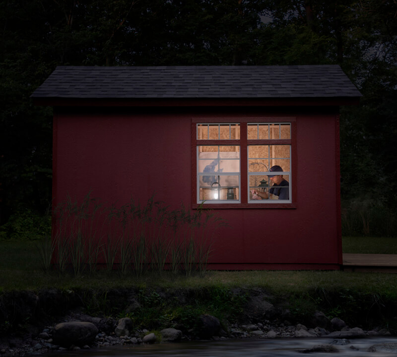 outdoor storage ideas for fishing gear