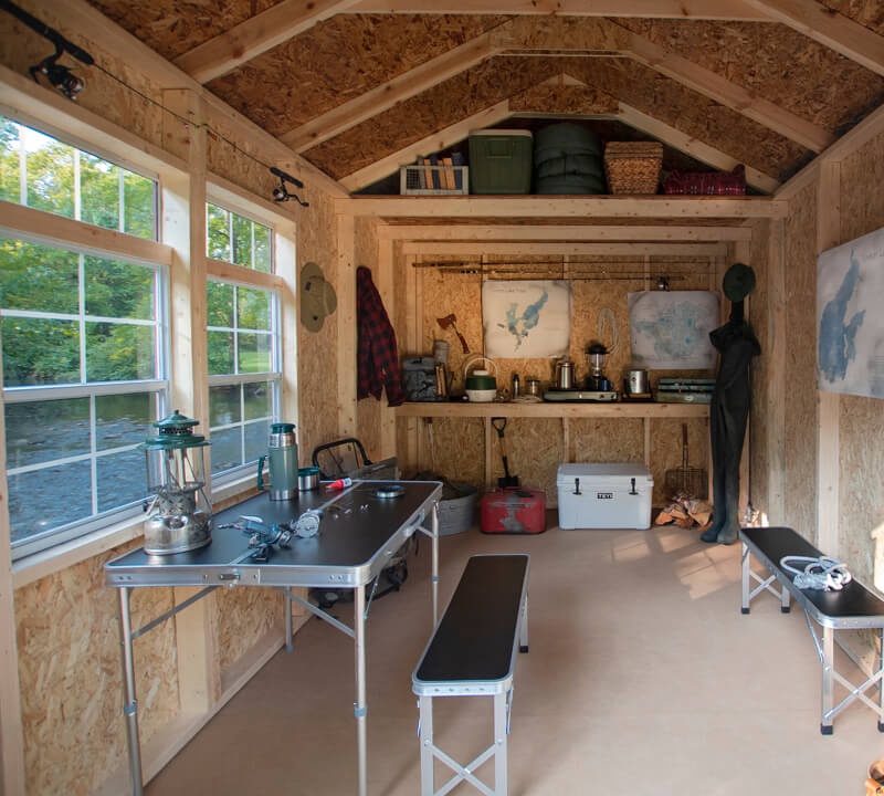 Fishing poles storage