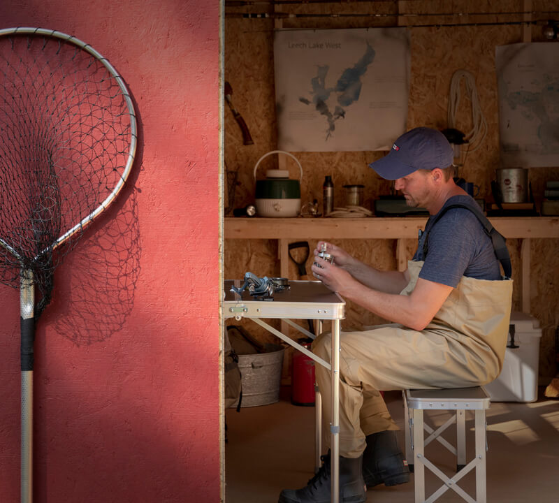 fishing pole storage