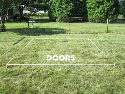 prep backyard for shed installation