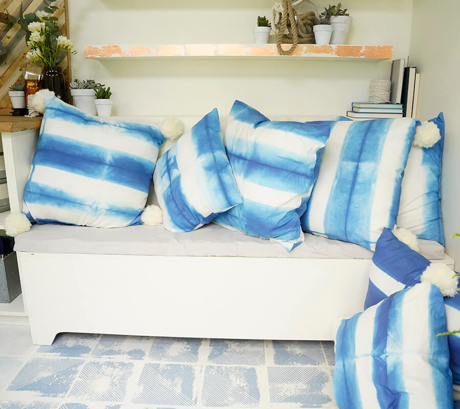 Image of couch and organization idea in shed Organization idea for shed makers