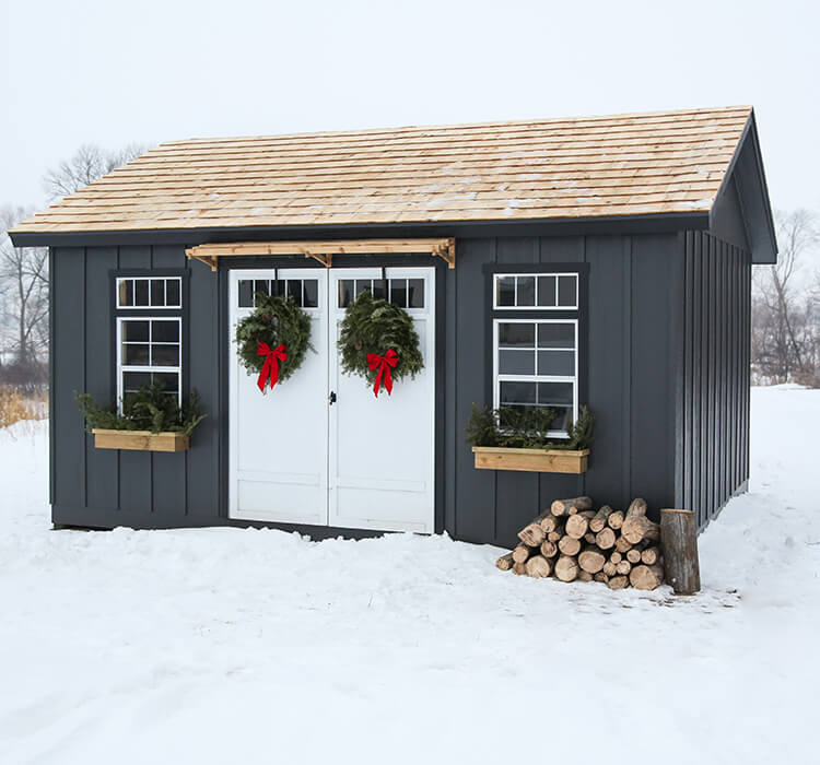 why build shed in winter